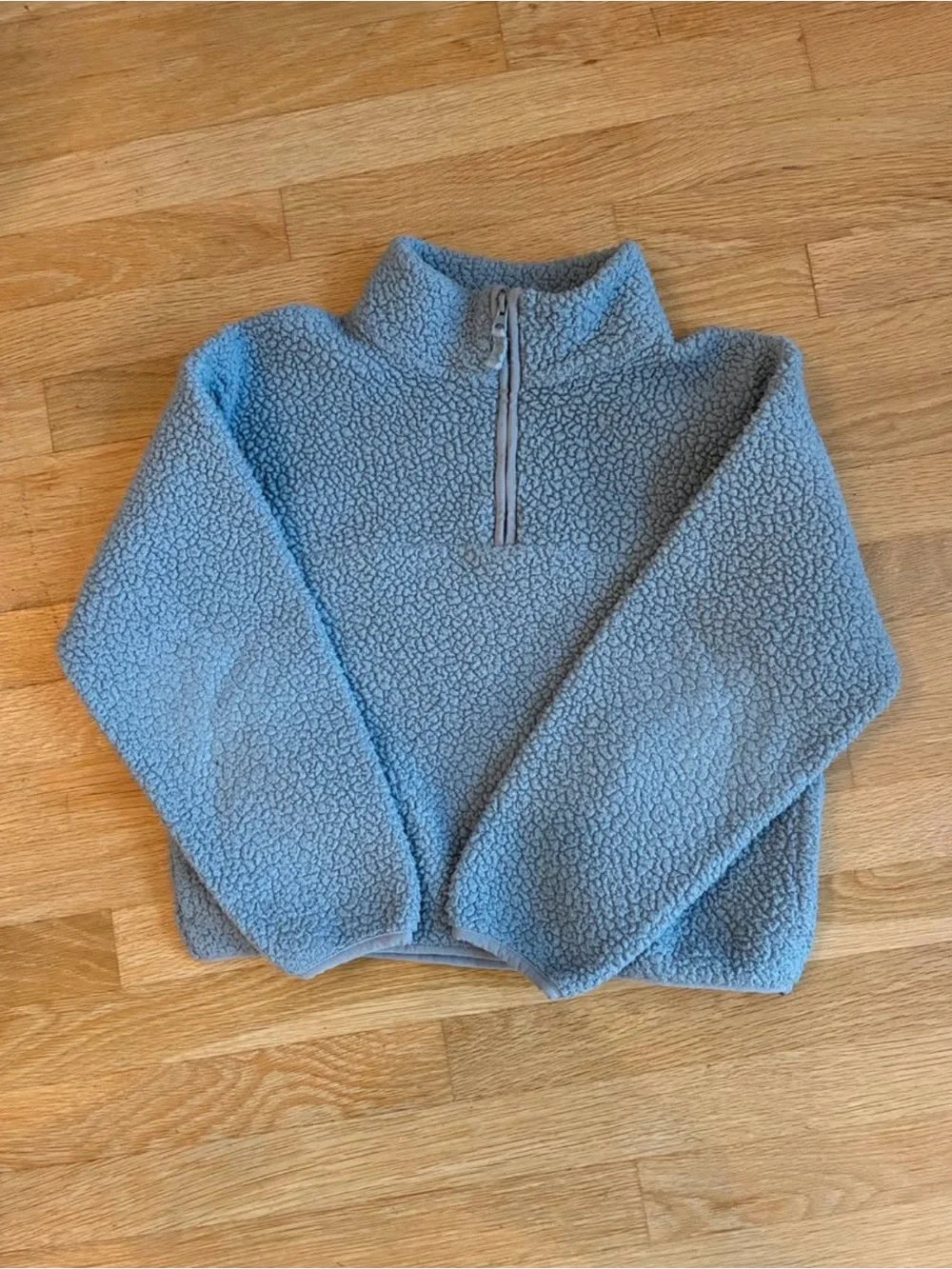 Gap Kid's Sherpa Half-Zip Pullover - Size 12 (XL) Baby Blue